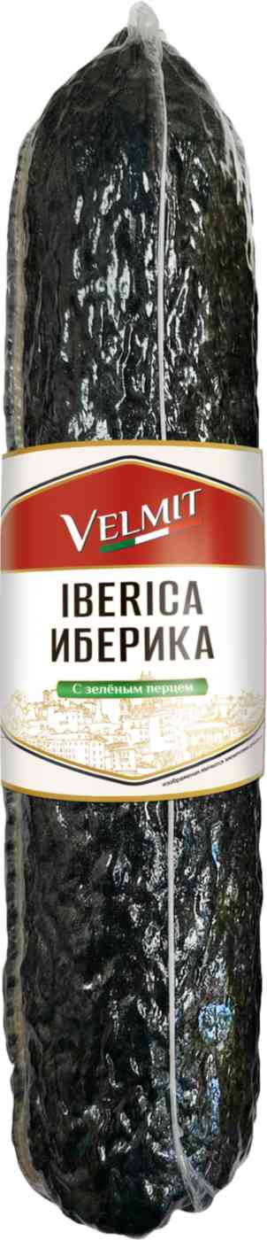 Колбаса сырокопченая Велмит Иберика с зеленым перцем