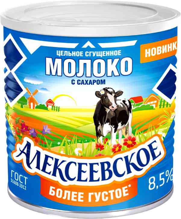 

Молоко сгущённое цельное Алексеевское