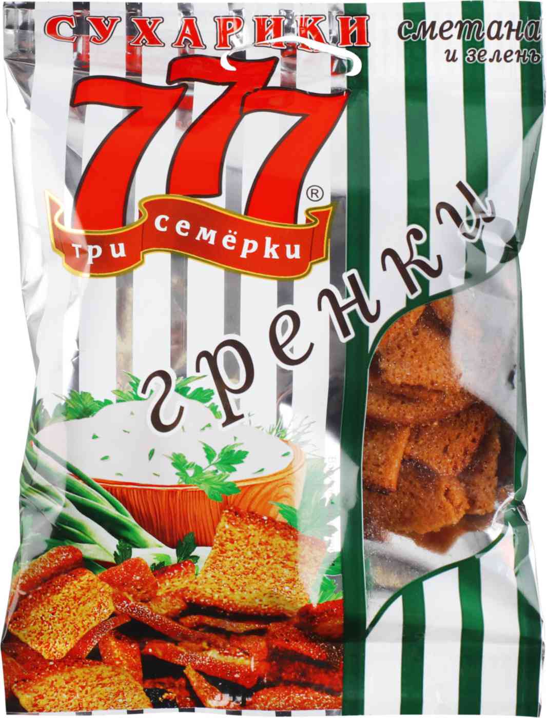 Гренки ржано-пшеничные Три Семёрки 29₽