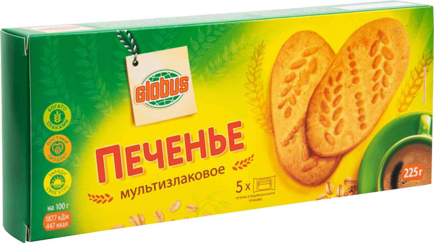 

Печенье мультизлаковое Глобус