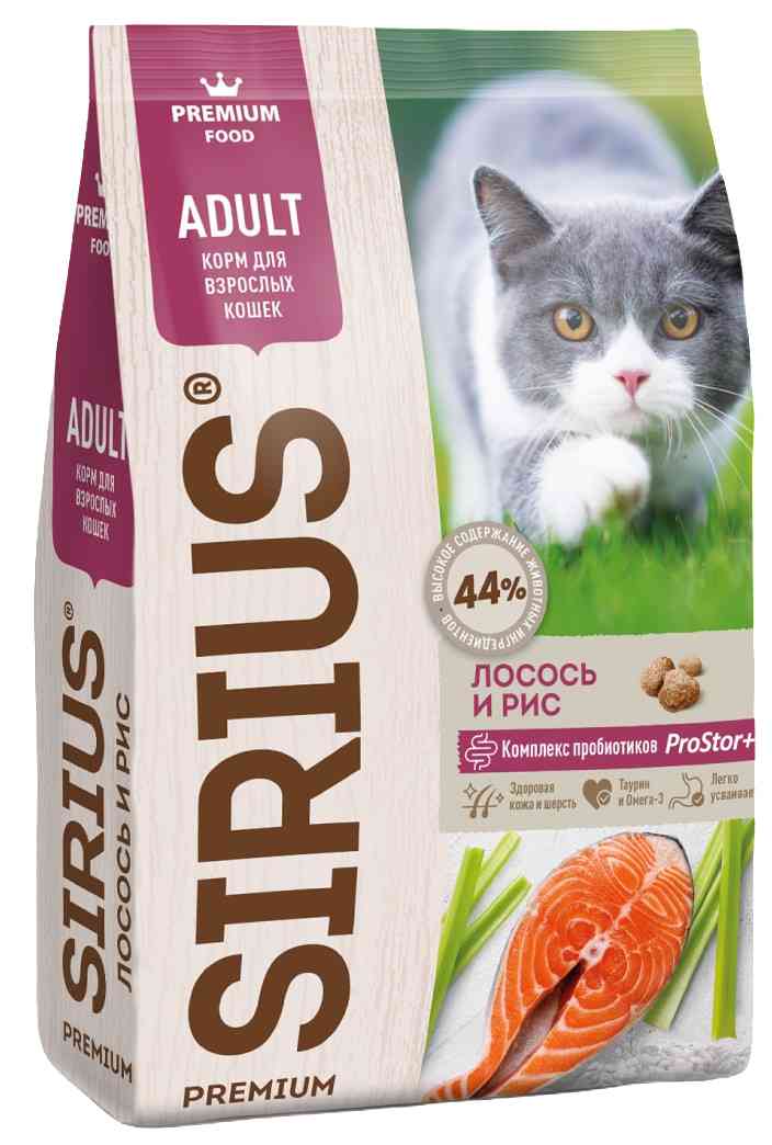 

Сухой корм для кошек Sirius