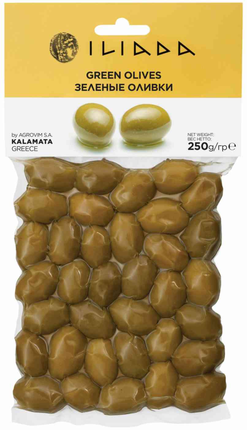

Оливки Iliada зелене с косточкой