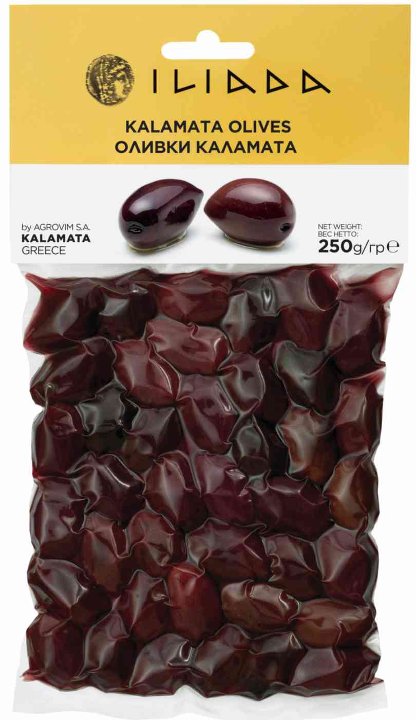 

Оливки Iliada каламата с косточкой
