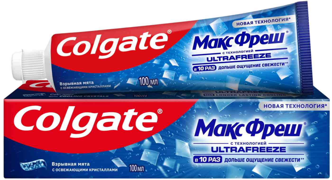 

Зубная паста Colgate Макс Фреш Взрывная мята с освежающими кристаллами