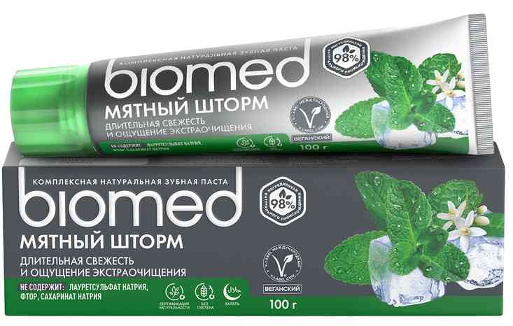 

Зубная паста Biomed мятный шторм