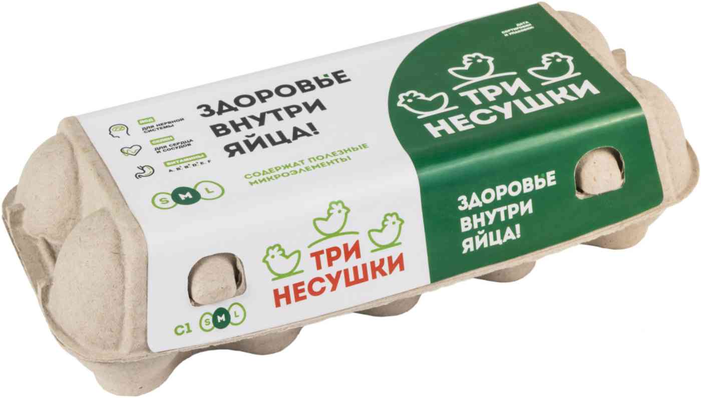 Яйца куриные Три несушки категория С1