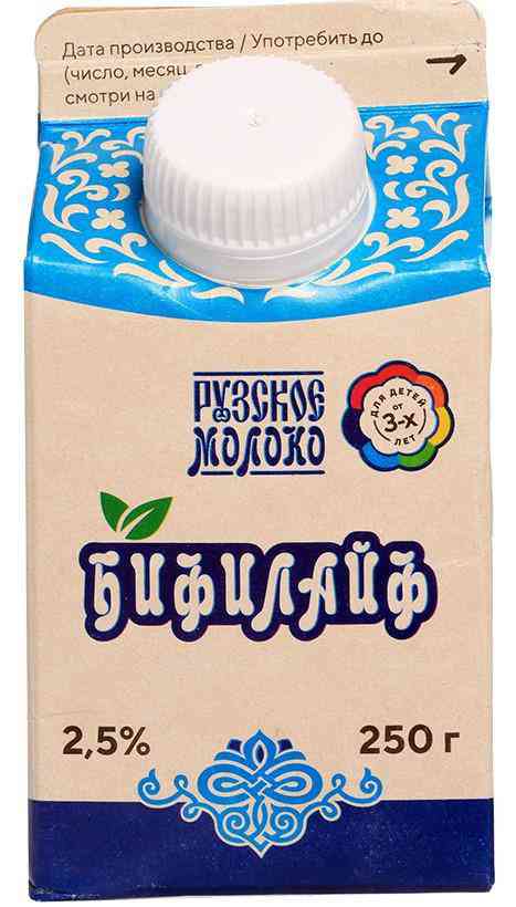 

Бифилайф кисломолочный Рузское молоко 2,5%