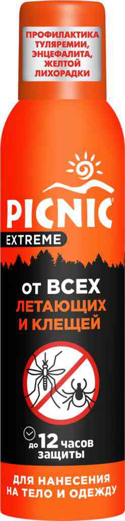 

Аэрозоль от всех видов летающих и клещей Picnic