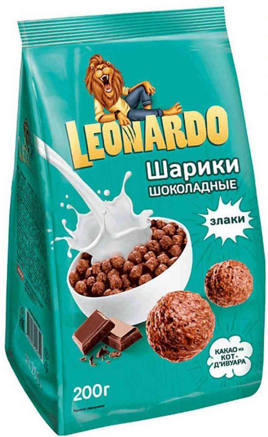 

Готовый завтрак шоколадные шарики Leonardo