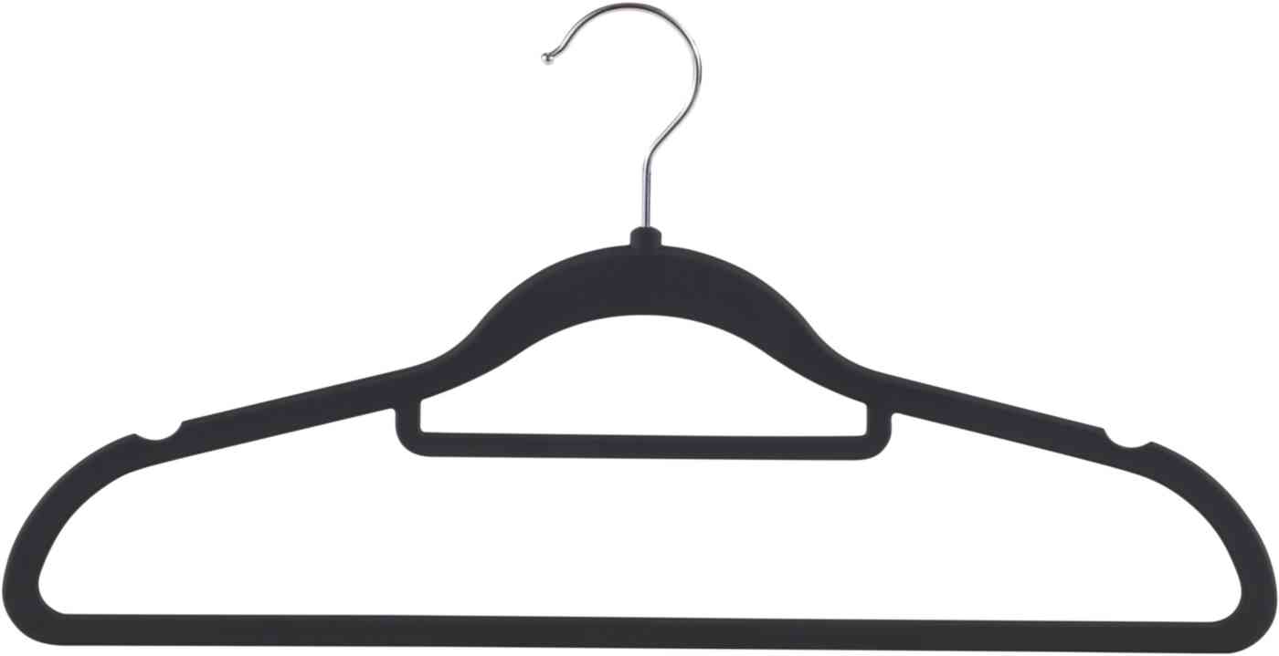 

Набор плечиков пластик Maxus цвет: черный, софт 41,5см