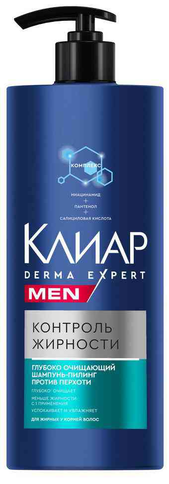 

Шампунь-пилинг для жирных у корней волос Клиар
