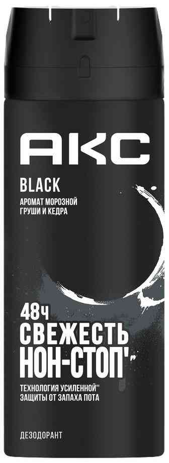 Дезодорант спрей Акс Black с ароматом морозной груши и кедра 500₽