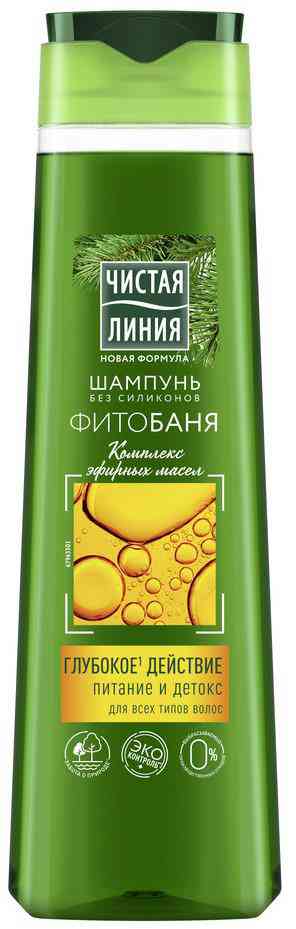 

Шампунь для всех типов волос Чистая Линия Фитобаня питание и детокс