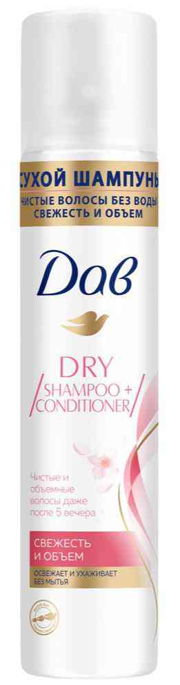 

Сухой шампунь для волос Дав свежесть и объем