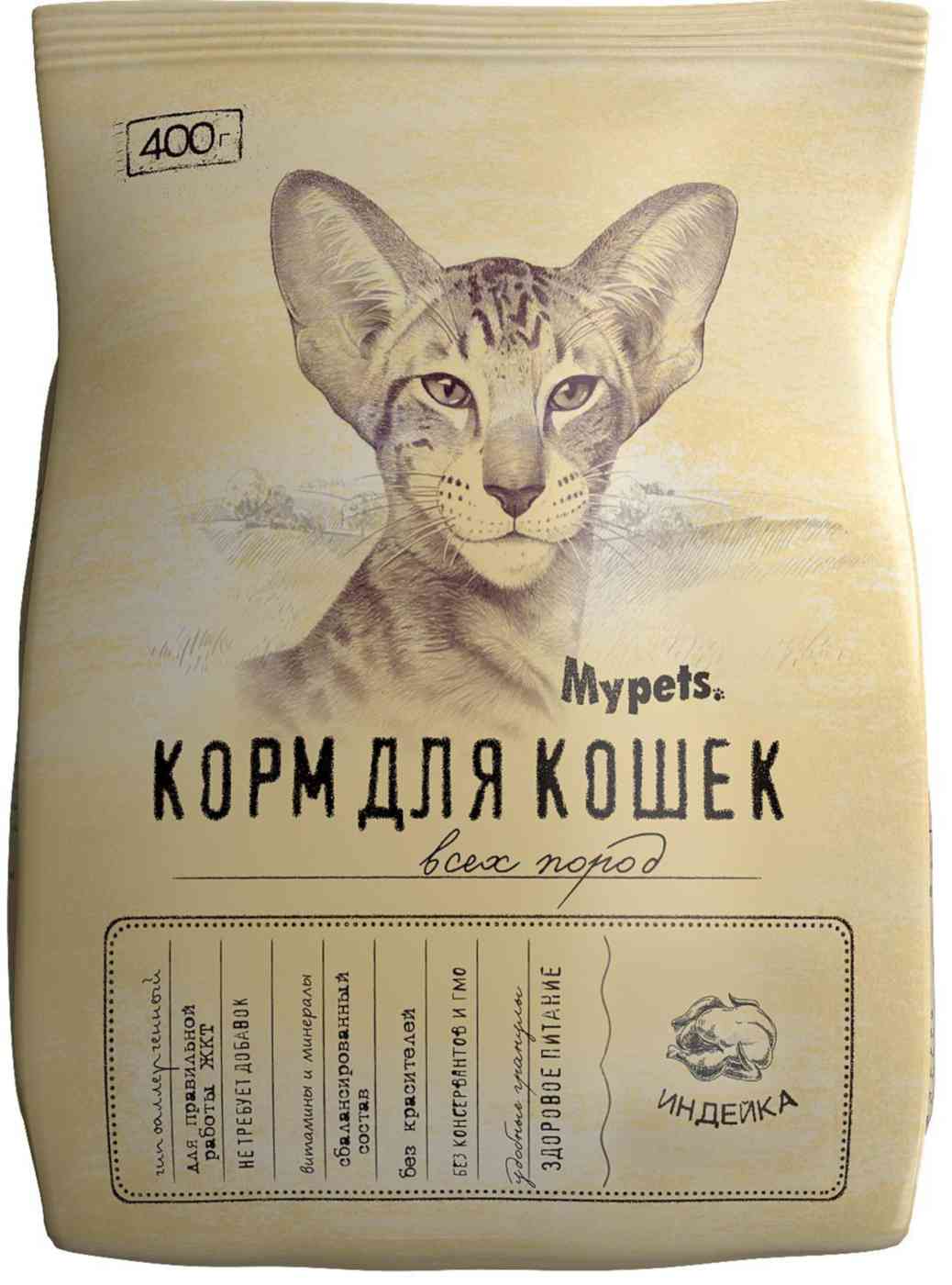 

Сухой корм для кошек всех пород Mypets