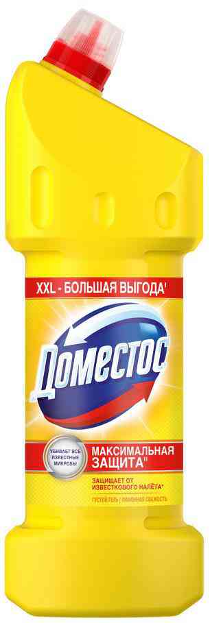 

Чистящий гель Доместос Максимальная защита Лимонная свежесть