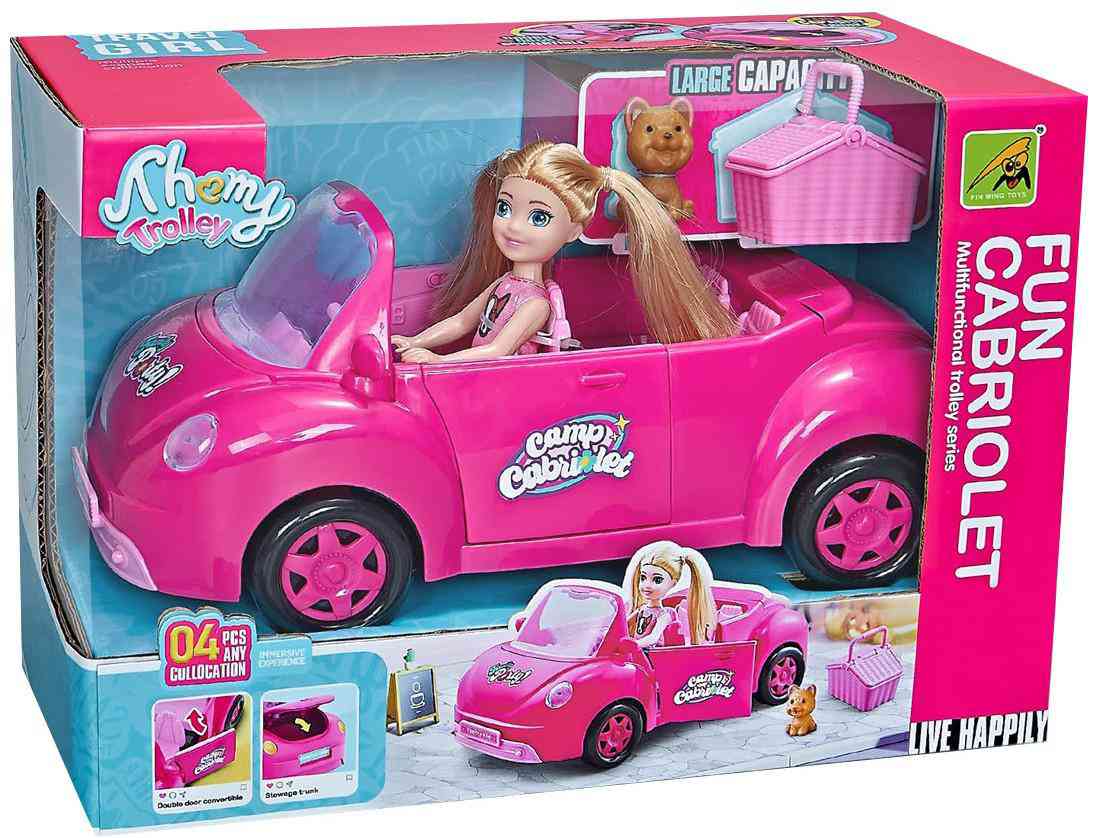 

Игровой набор с куклой и кабриолетом