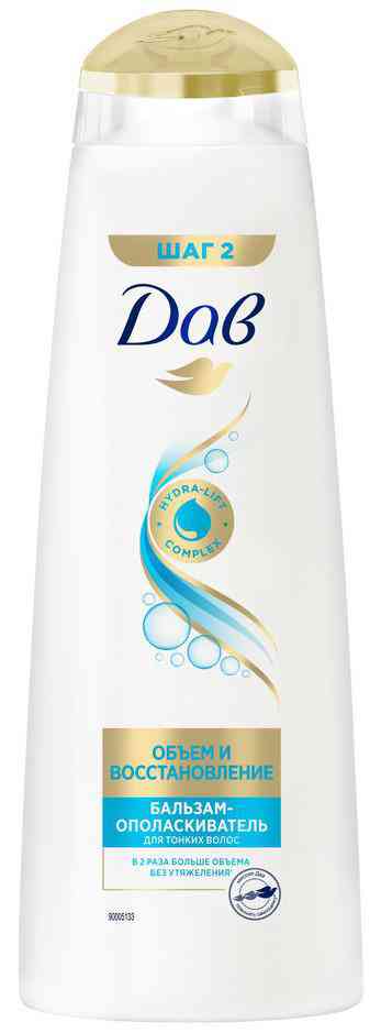 

Бальзам-ополаскиватель для тонких волос Дав объём и восстановление