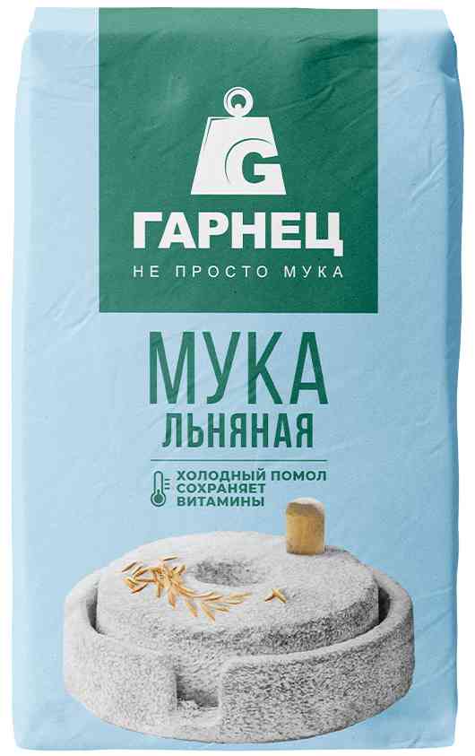 

Мука льняная Гарнец холодный помол