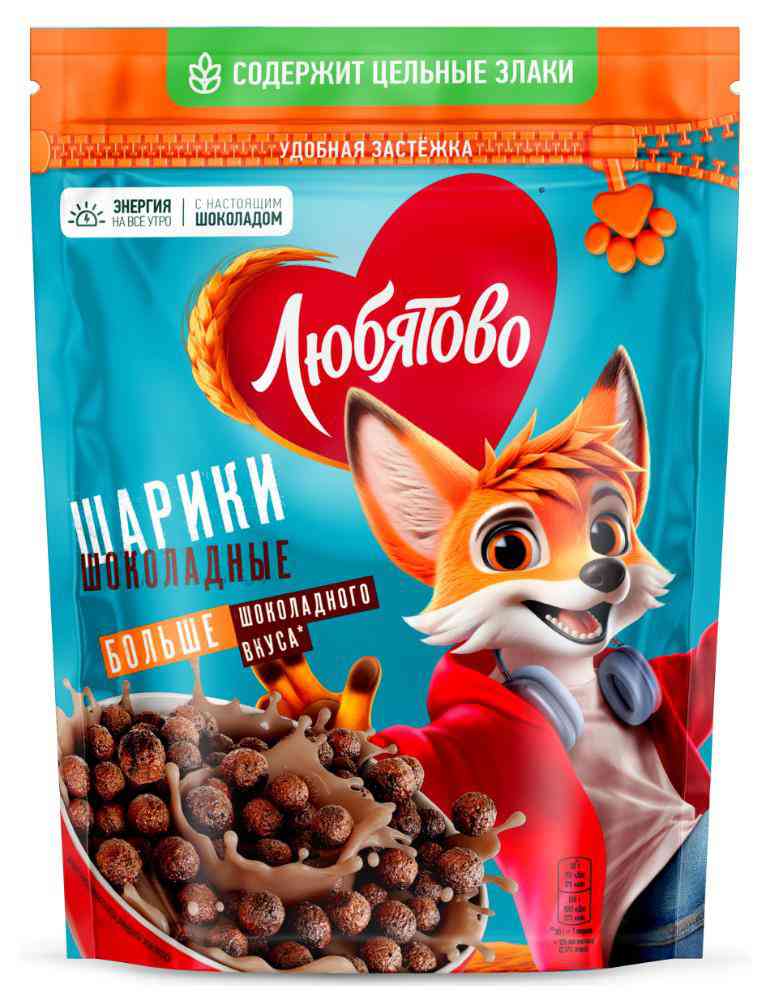 

Готовый завтрак Любятово Шоколадные шарики