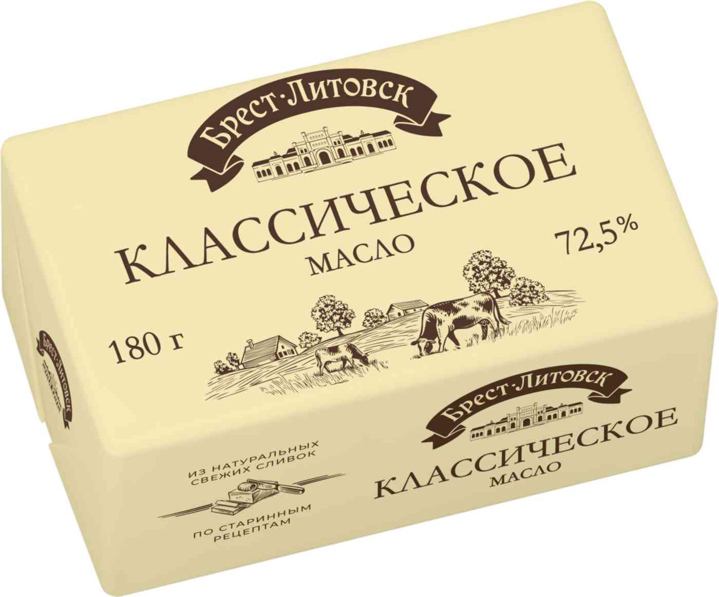

Масло сливочное Брест-Литовск Классическое 72,5%
