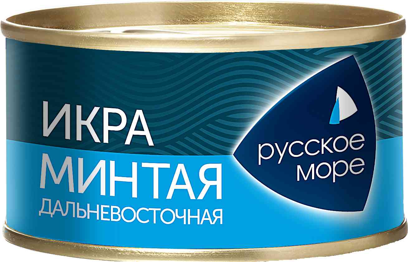 Икра минтая пробойная солёная Русское море 162₽