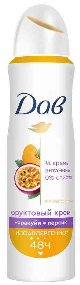 

Антиперспирант спрей Дав Фруктовый крем маракуйя-персик