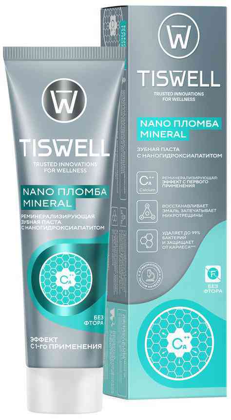 

Зубная паста реминерализующая Tiswell Nano Пломба Mineral