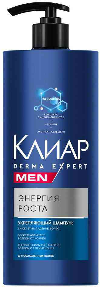 

Шампунь для ослабленных волос Клиар Men энергия роста