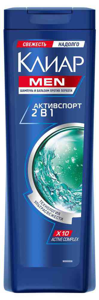 Шампунь против перхоти 2в1 Клиар Men Активспорт 333₽