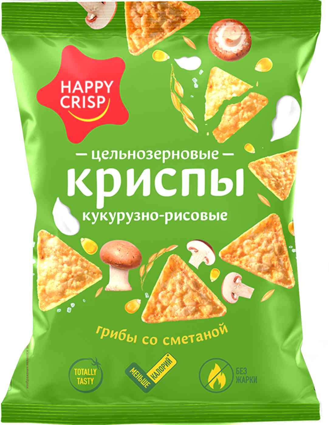 

Чипсы цельнозерновые Happy Crisp