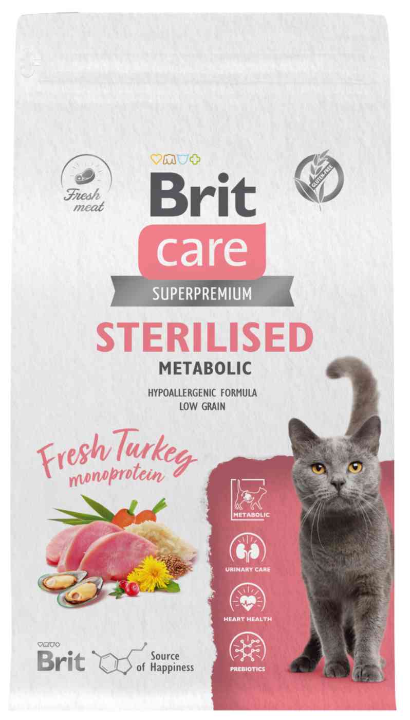 Сухой корм для стерилизованных кошек Brit