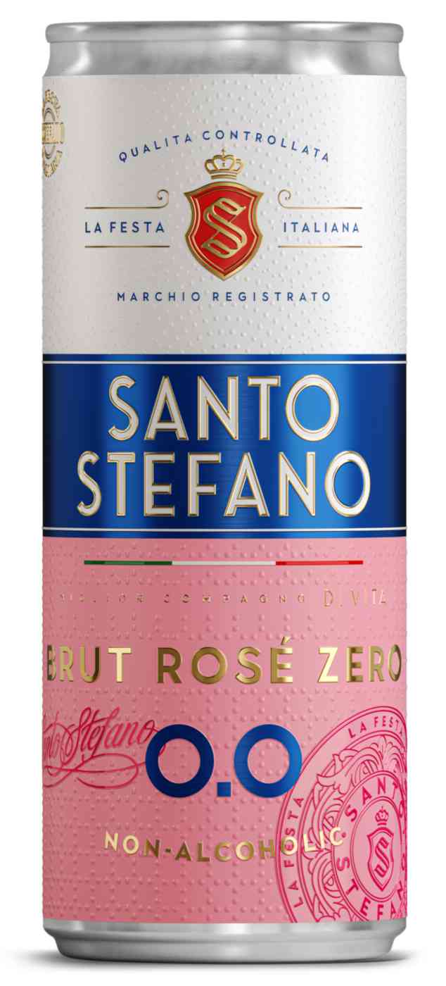 Винный напиток безалкогольный Santo Stefano розовый брют 140₽