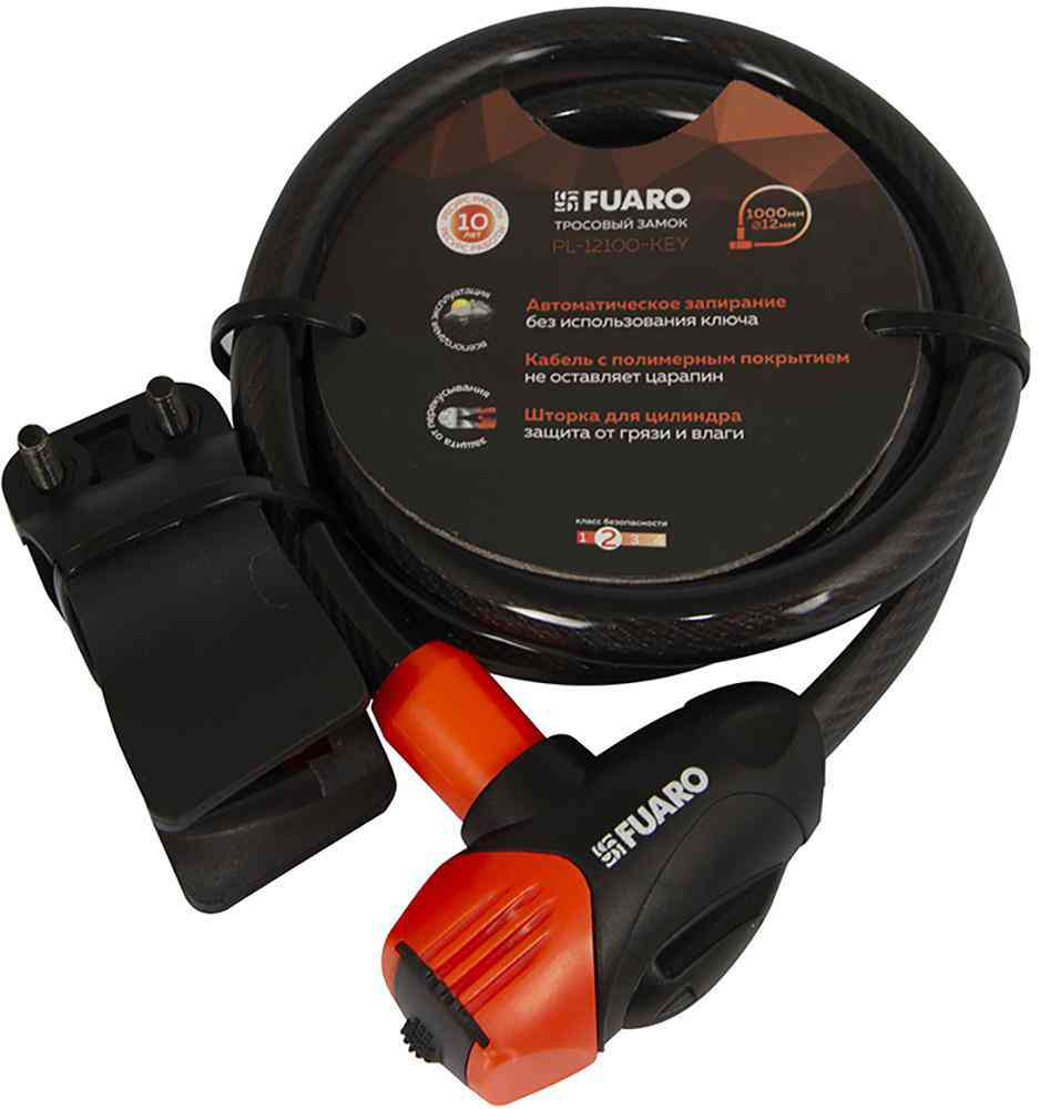

Замок троссовый Fuaro PL-12100 цвет: черный