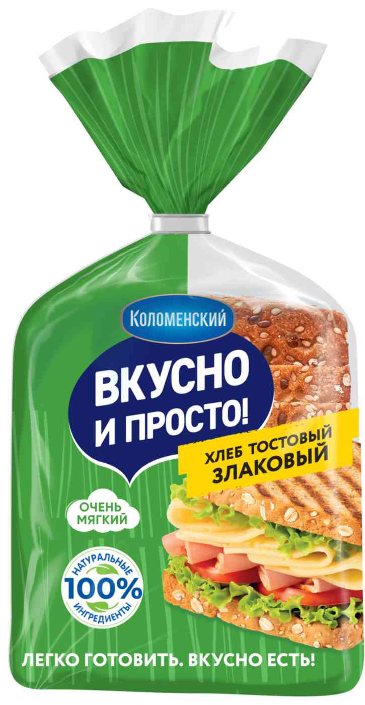 

Хлеб злаковый тостовый Коломенское
