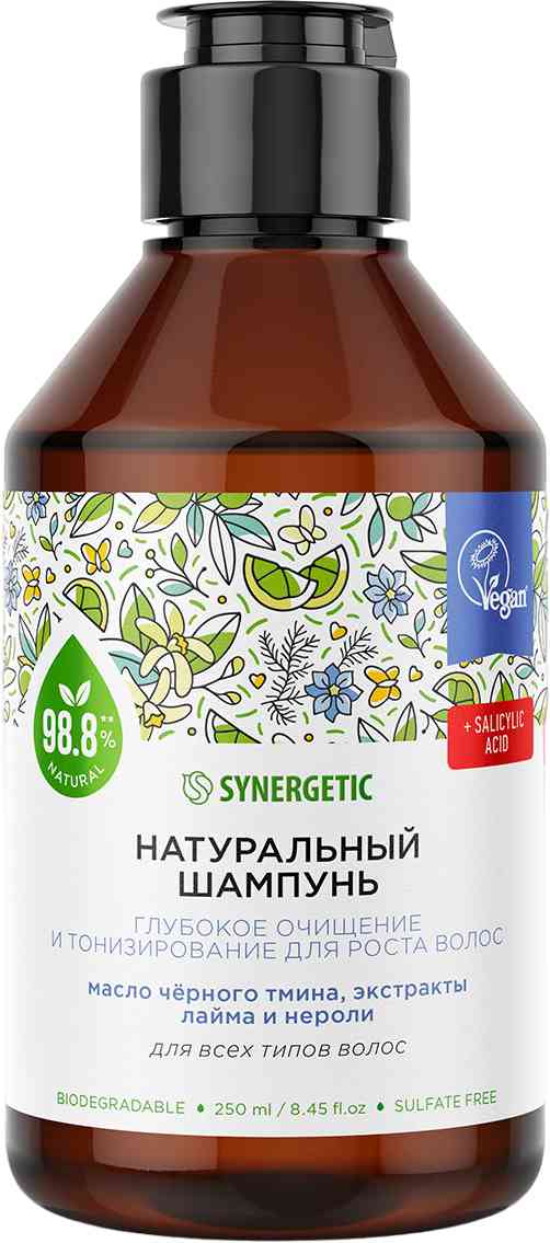 

Шампунь для роста волос натуральный Synergetic