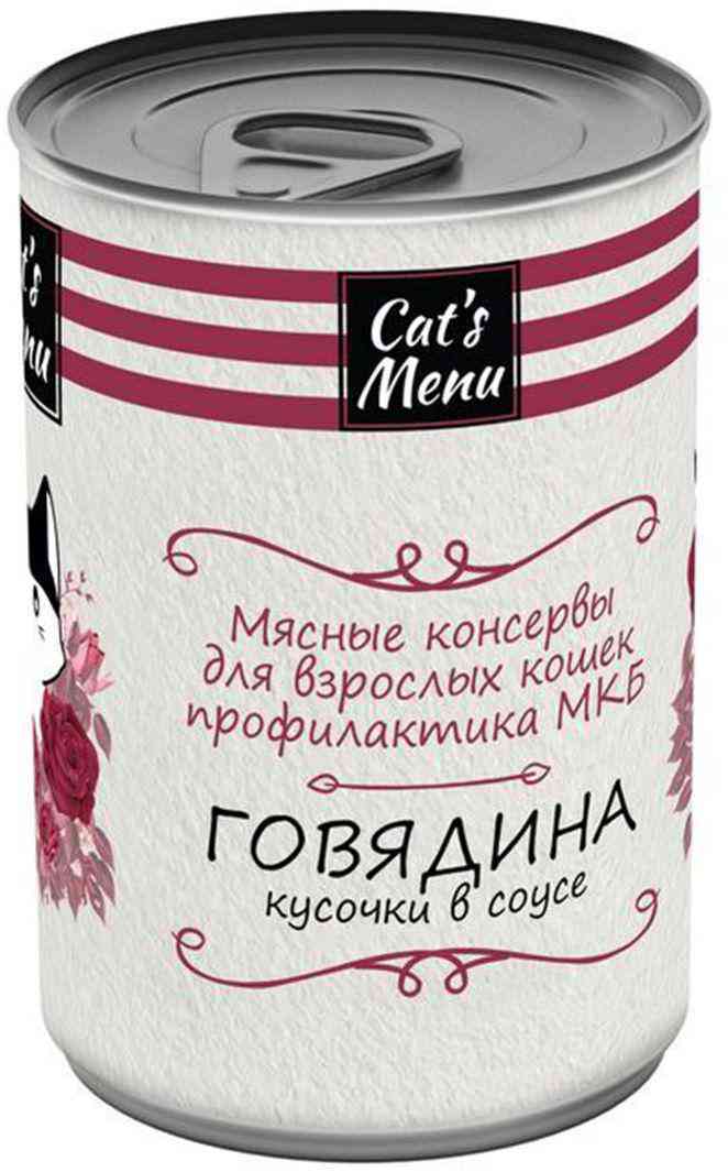 Влажный корм для взрослых кошек Cats Menu 86₽