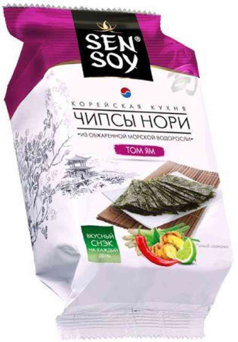 Чипсы-нори Sen Soy Том Ям