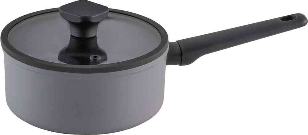 

Сотейник Maxus антипригарный со стеклянной крышкой цвет: темно-серый