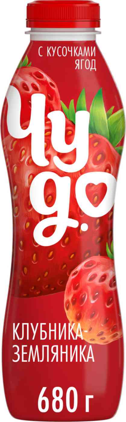 

Йогурт питьевой Чудо клубника-земляника 1,9%