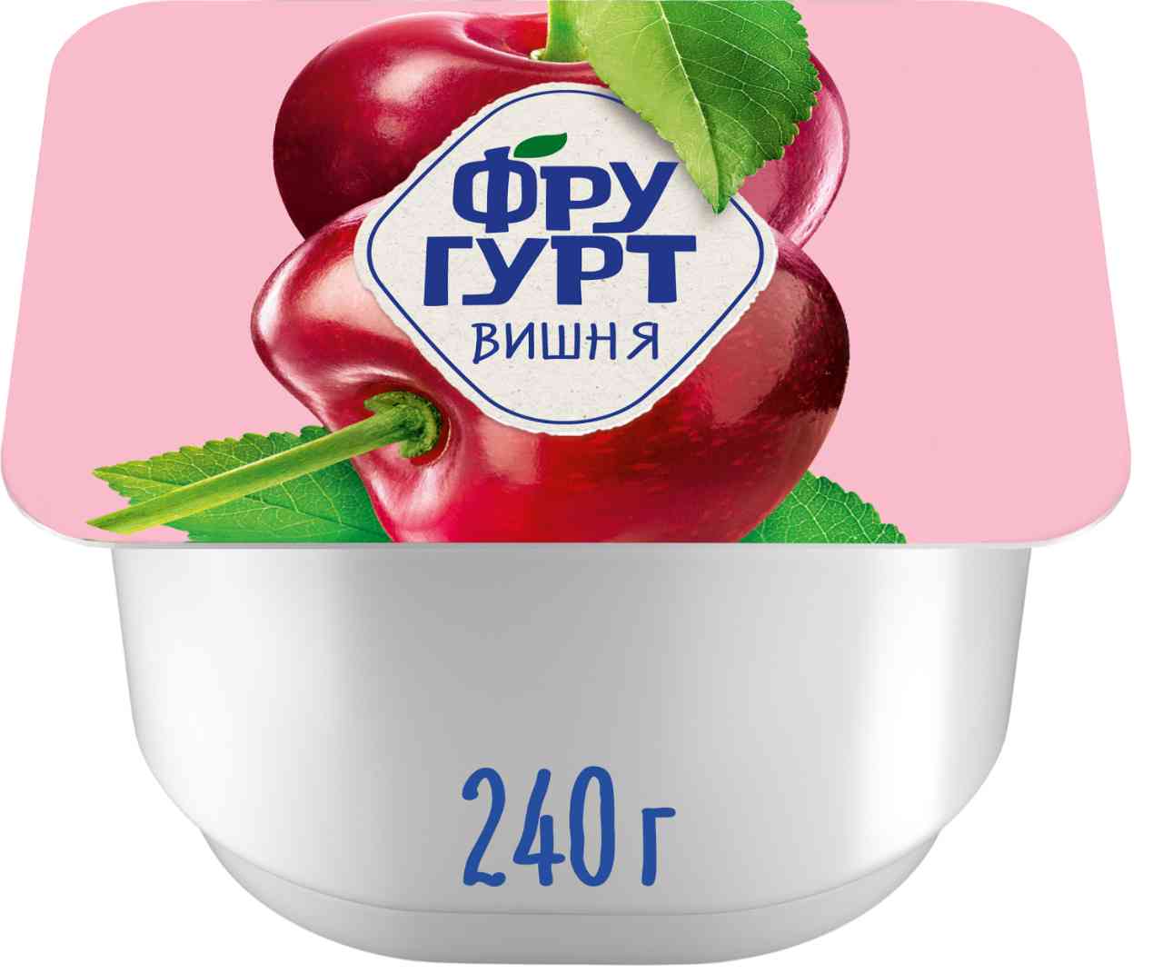 

Йогурт вязкий густой Фругурт вишня 2%