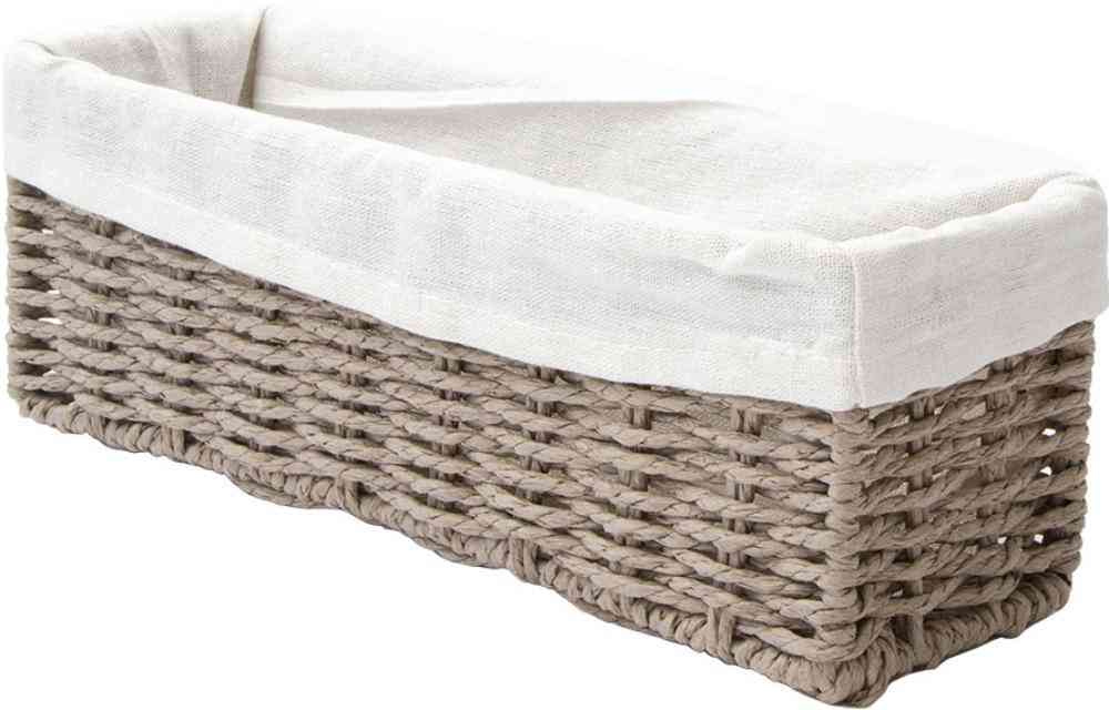 

Корзина стеллажная Handy Home Paper с тканевым чехлом цвет: серый