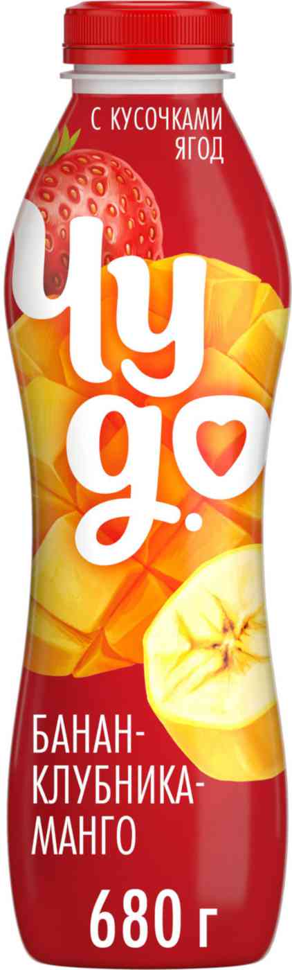 

Йогурт питьевой Чудо банан-клубника-манго 1,9%