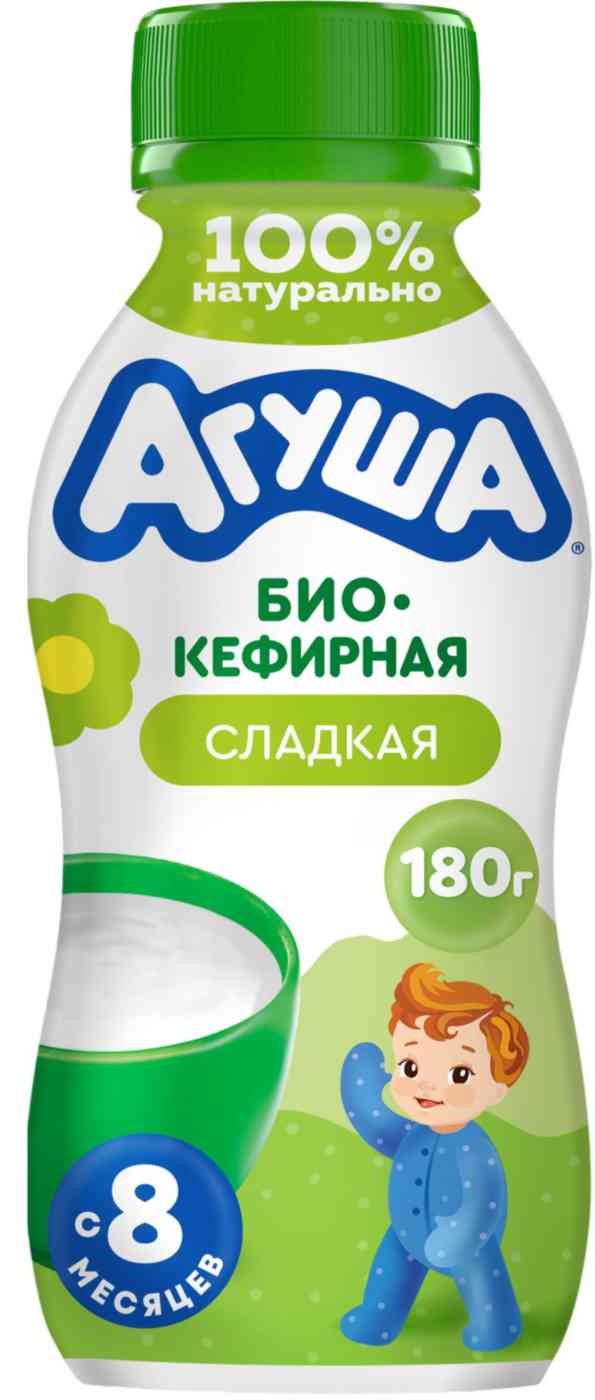 

Напиток Агуша Биокефирная сладкая с пробиотиками с 8 месяцев