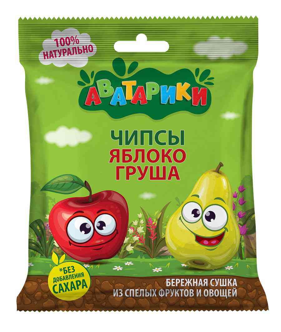 Чипсы Аватарики яблоко-груша