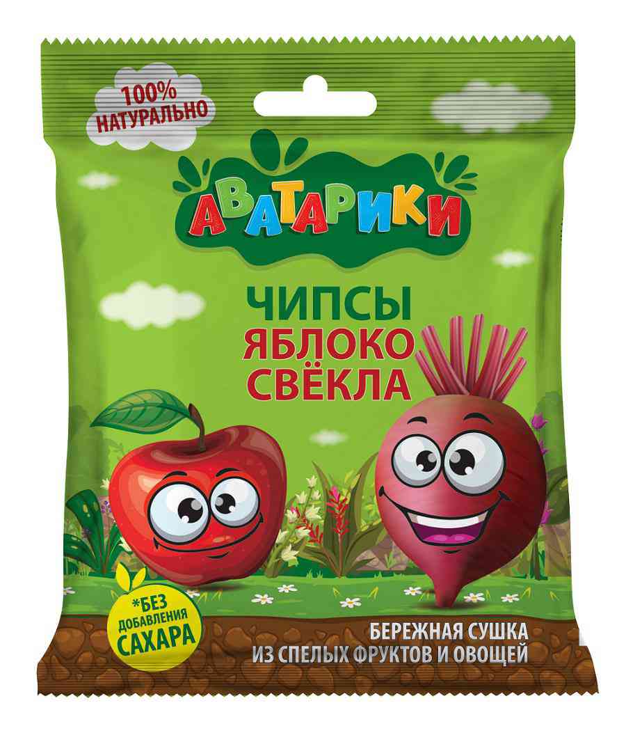 Чипсы Аватарики яблоко-свекла
