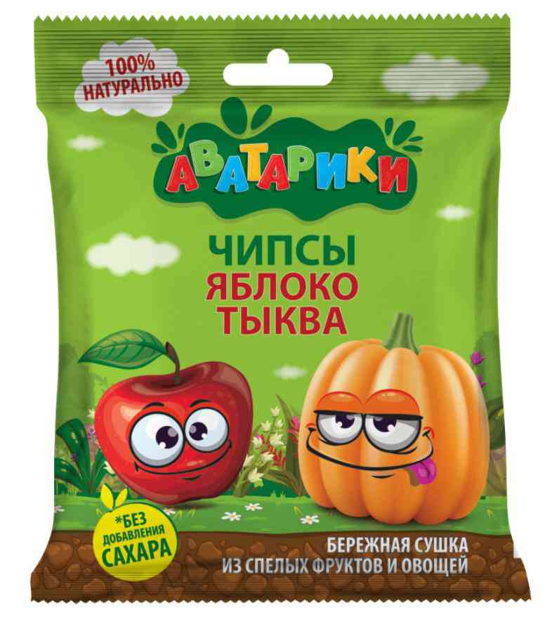 Чипсы Аватарики яблоко-тыква