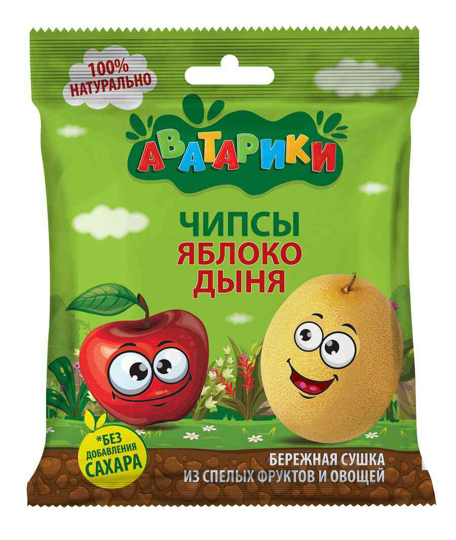 Чипсы Аватарики яблоко-дыня