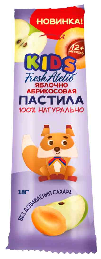 

Пастила Fresh Atelie Kids яблоко-абрикос с 12 месяцев