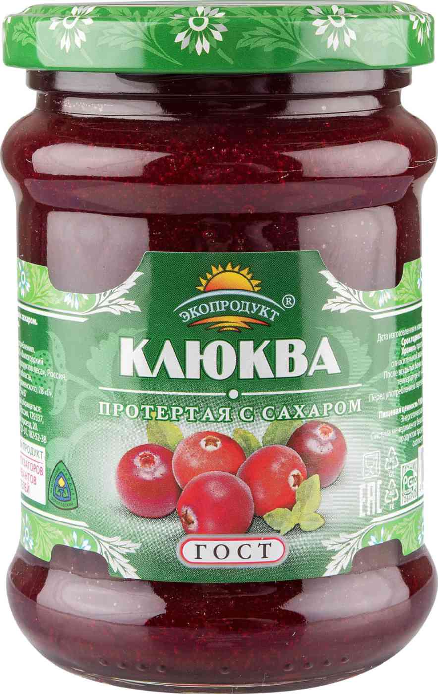 Клюква протёртая Экопродукт